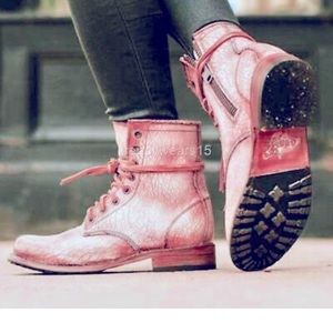 COPY - Freebird light pink boots size 8